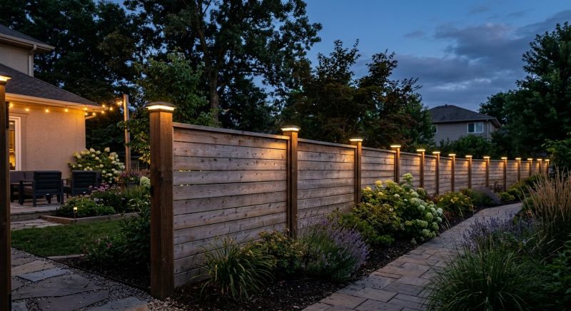 Fence Lighting Installation in Kansas City, KS