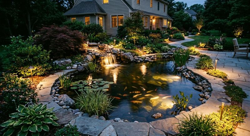 Pond Lighting Installation in Denver, CO