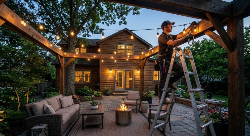 Patio Lights Installation in Denver County, CO