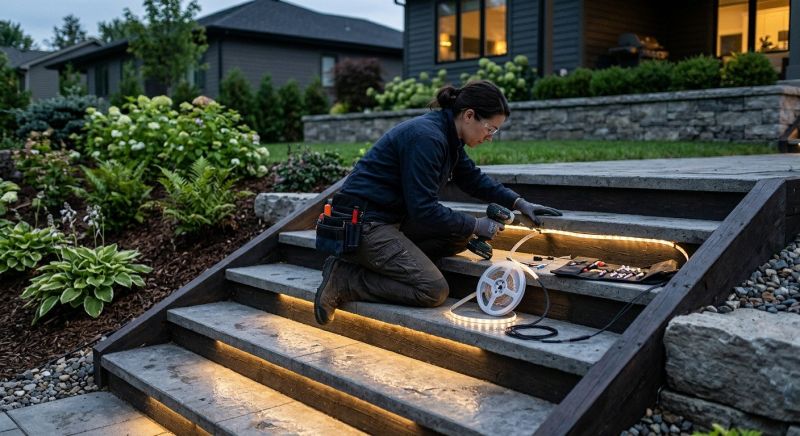 Step Lighting Installation in Denver County, CO